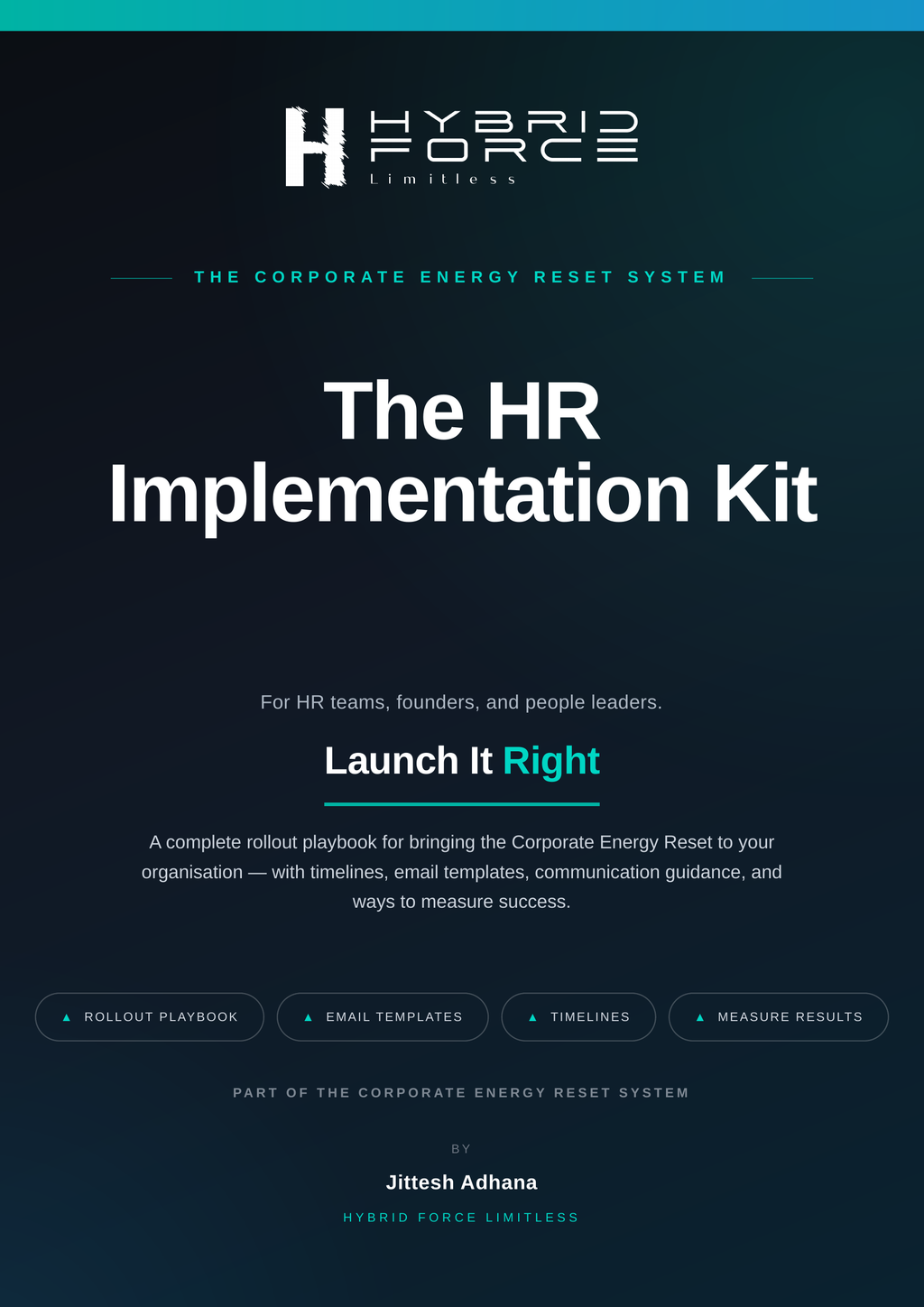 The complete corporate energy rest program