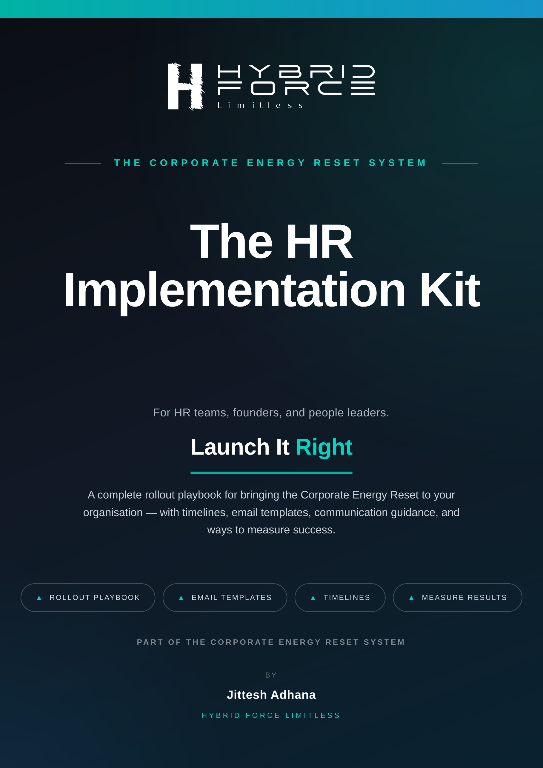 The complete corporate energy rest program